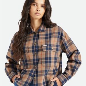Brixton Button Down Shirt Plaid Organic Cotton size Medium